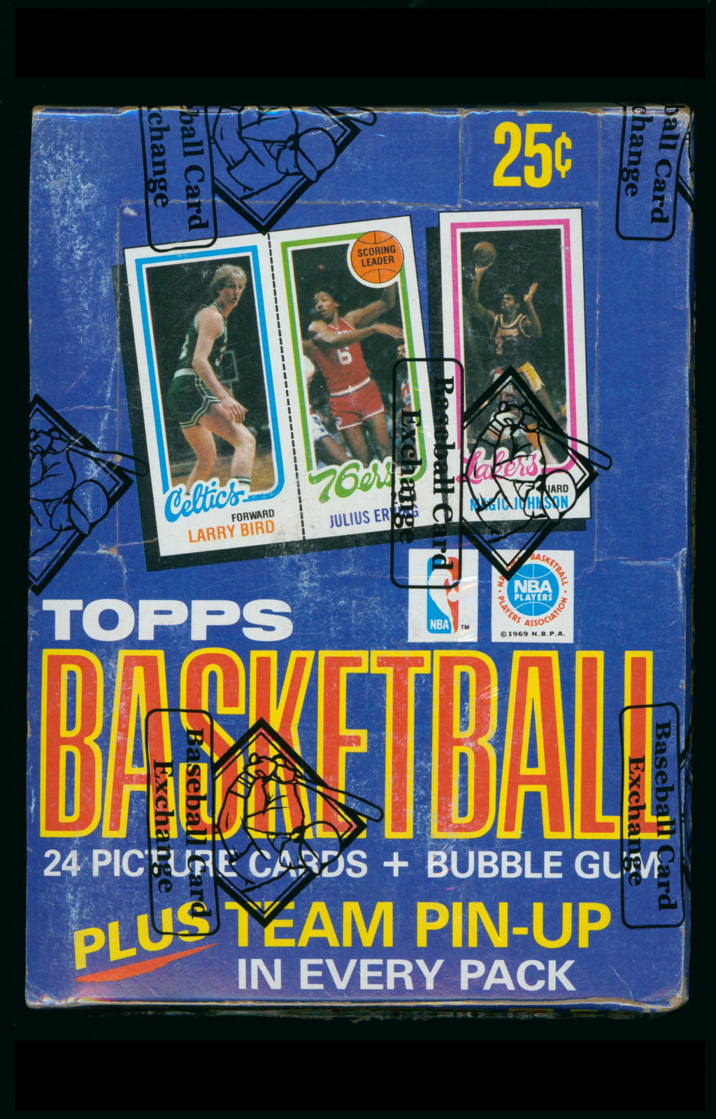 1980-81 TOPPS BASKETBALL WAX PACK BOX BBCE