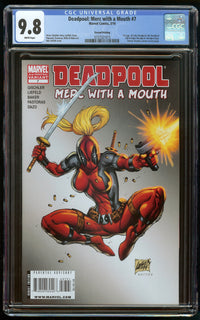 DEADPOOL: MERC WITHA MOUTH #7 2nd PRINT VARIANT LIEFELD CGC 9.8