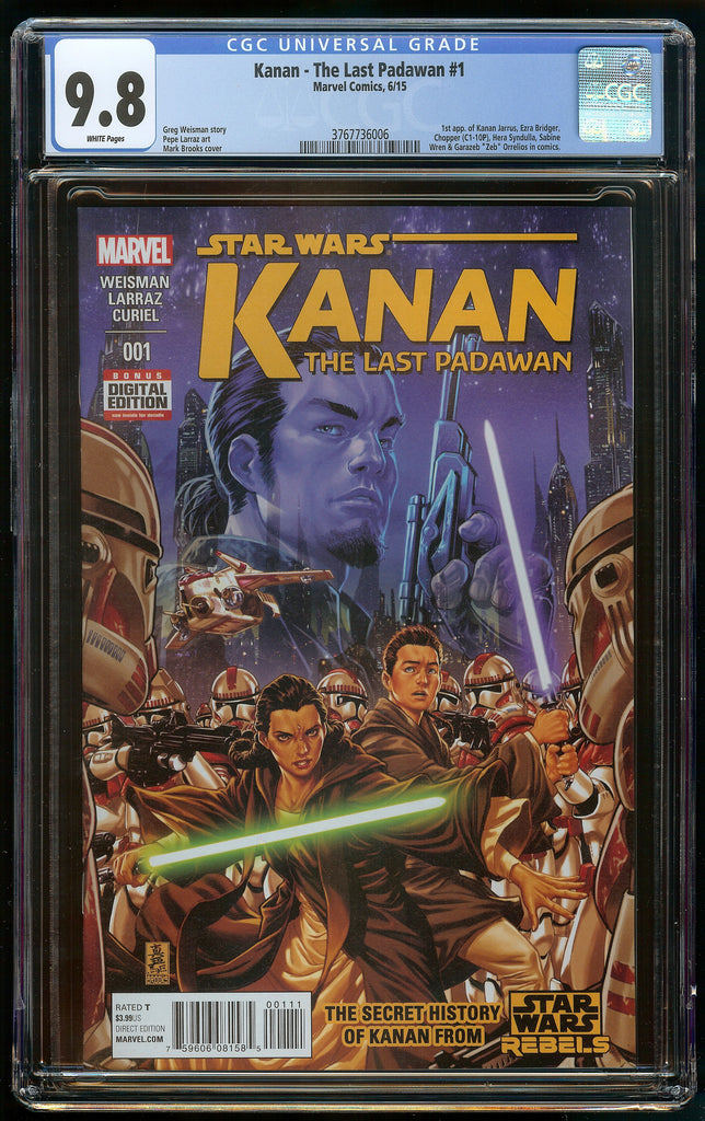 STAR WARS KANAN - THE LAST PADAWAN #1 CGC 9.8 – West Coast